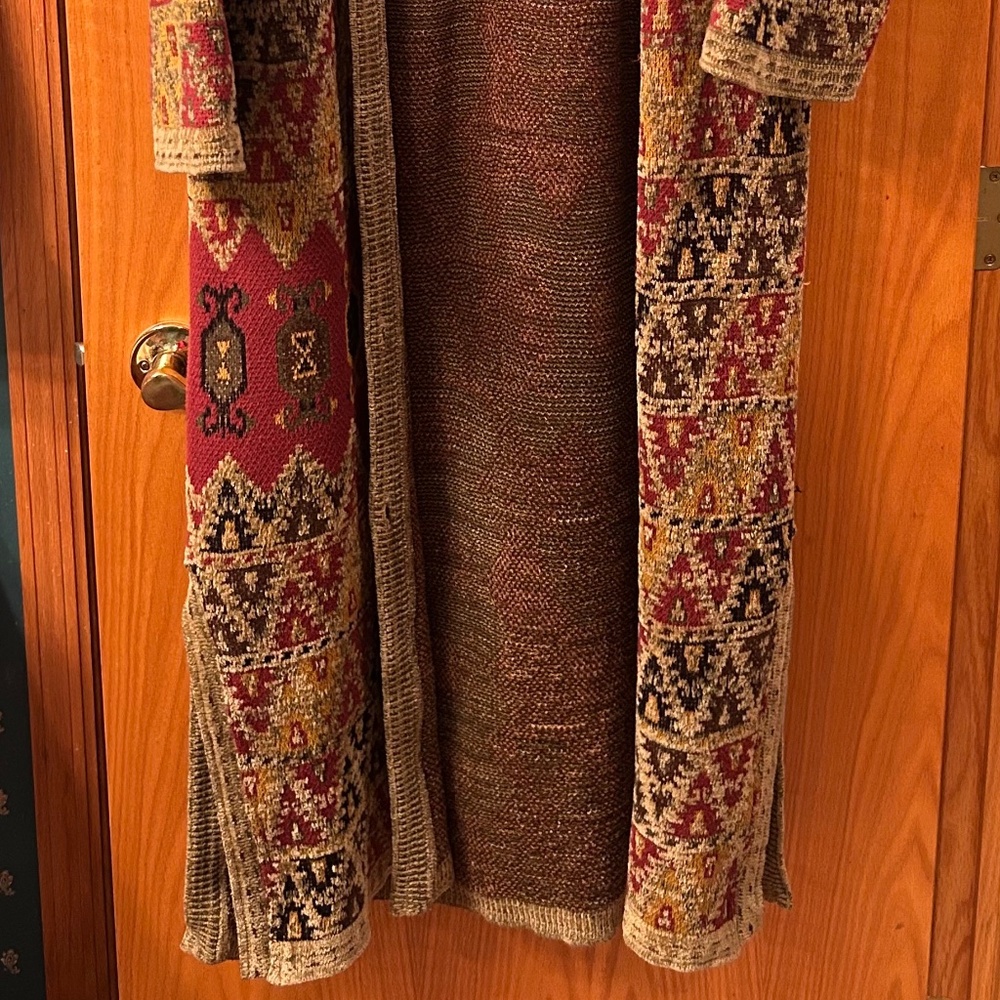 Soft Surroundings Patterned, multicolor long dust… - image 2